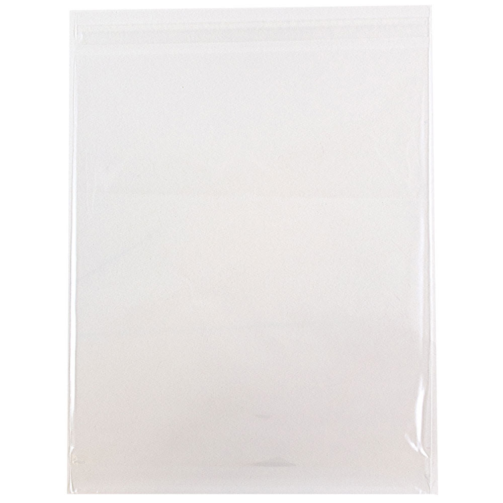 JAM Paper Self-Adhesive Cello Sleeve Envelopes, 10in x 13in, Clear, Pack Of 100