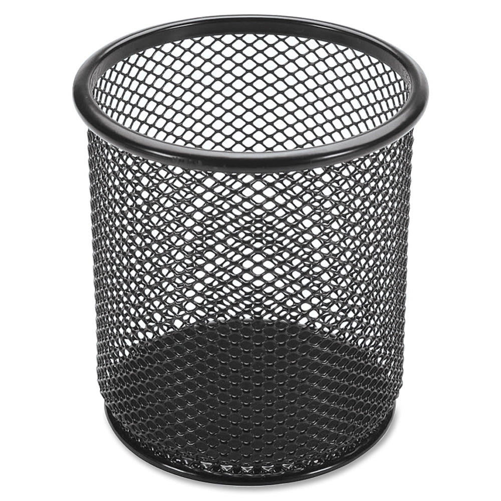 Lorell Mesh Pencil Cup, 3 1/2inH, Black