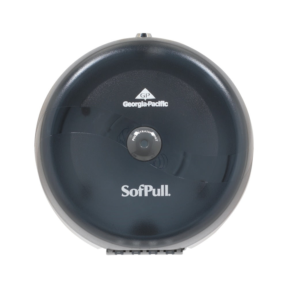 SofPull by GP PRO, 1-Roll Centerpull High-Capacity Toilet Paper Dispenser, 56501, 10.5in x 6.75in x 10.5in, Smoke Gray, 1 Dispenser
