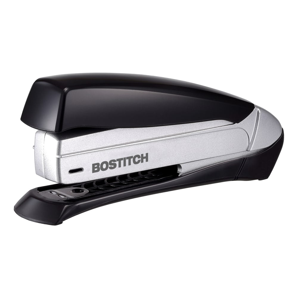 Bostitch Inspire Spring-Powered Premium Desktop Stapler, Black/Silver