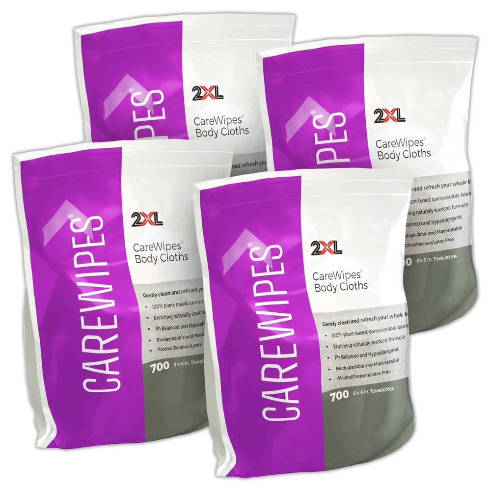 2XL Force Antibacterial Wipes Refill, 6in x 8in, White, 4 Pack Total of 3,600 Wipes