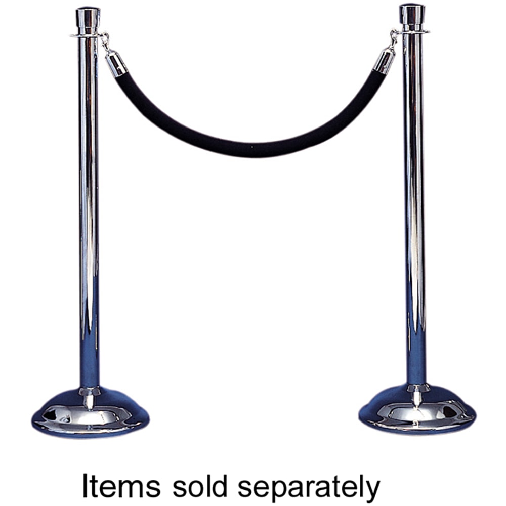 Tatco Velour Rope For Stanchions, 6ft Long, Black