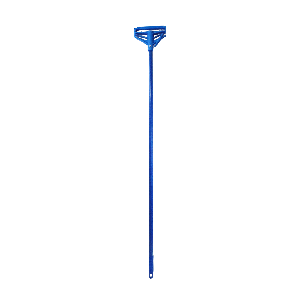 Globe Commercial Products Mop Handle, 60in, Fiberglass, Blue