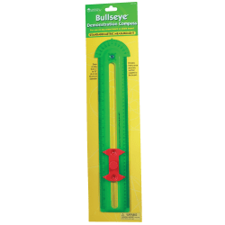 Learning Resources Plastic Bulls-Eye Demonstration Compass, 4 1/4in x 19 3/4in, Clear