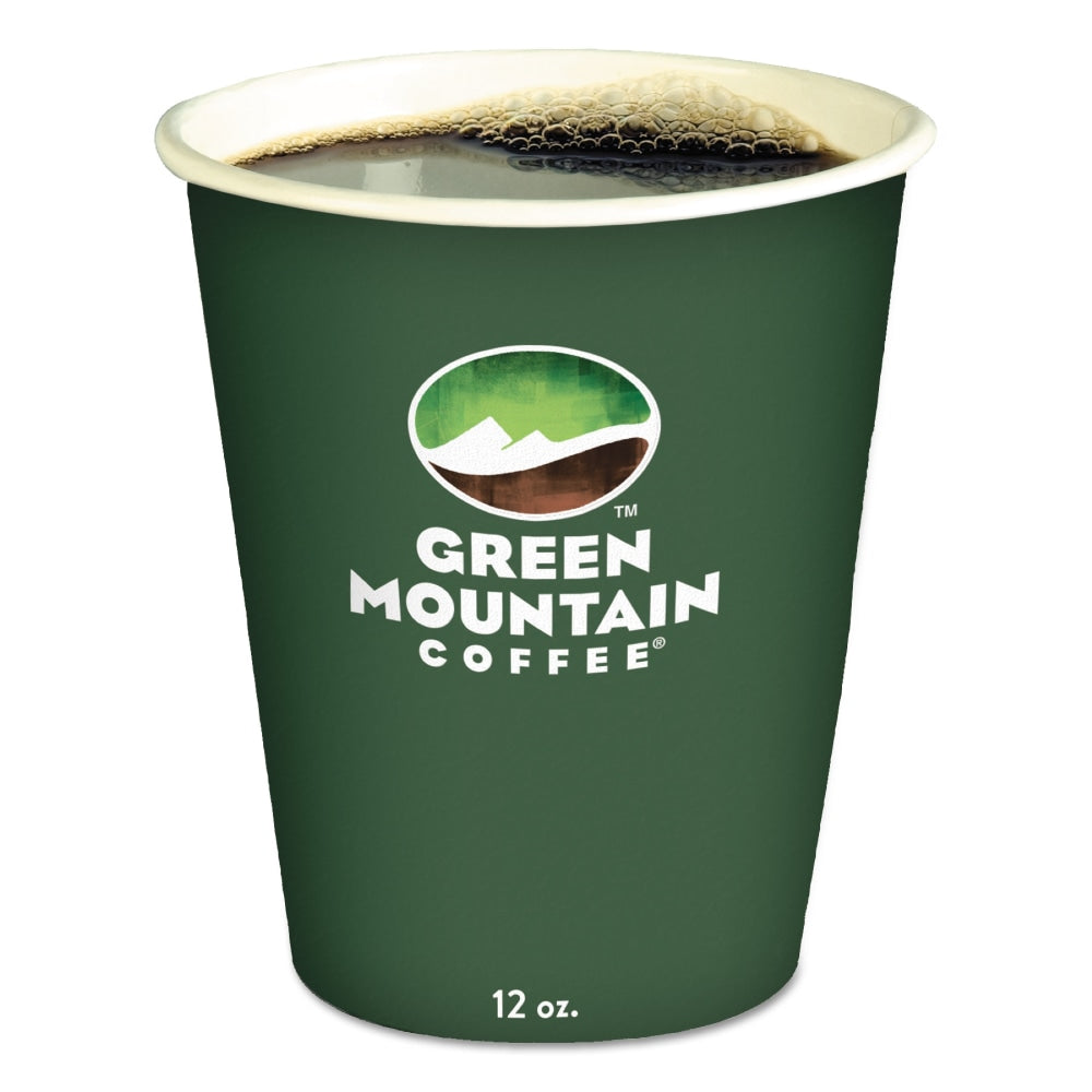 Green Mountain Coffee Paper Hot Cups, 12 Oz, Multicolor, Carton Of 1,000 Cups