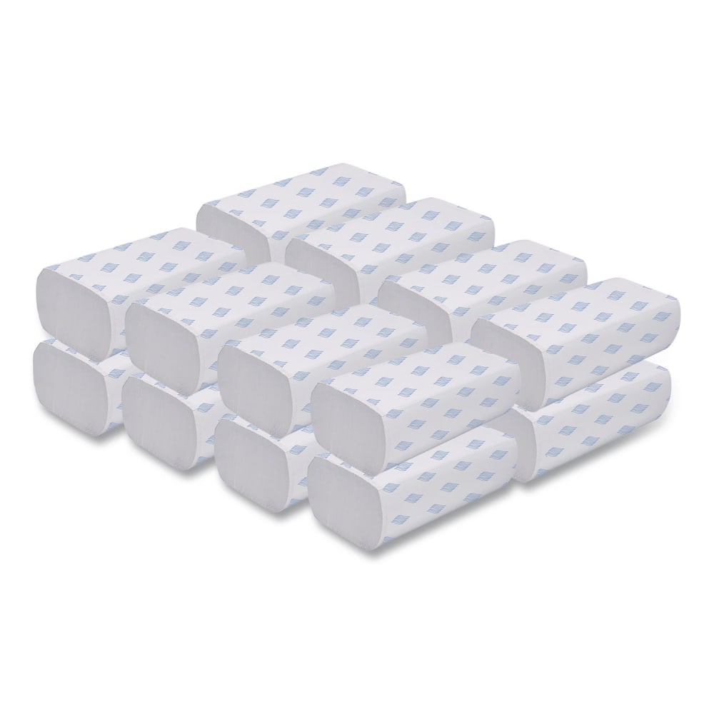 GEN Multifold Towels, 1-Ply, 9.25 x 9.05, White, 250/Pack, 16 Packs/Carton