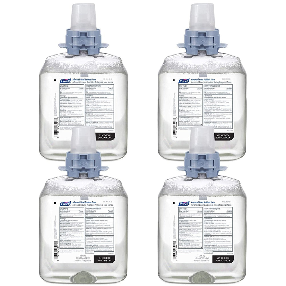 PURELL Hand Sanitizer Foam Refill - 1.27 quart - Kill Germs - Hand - Moisturizing - Clear - 1 Each