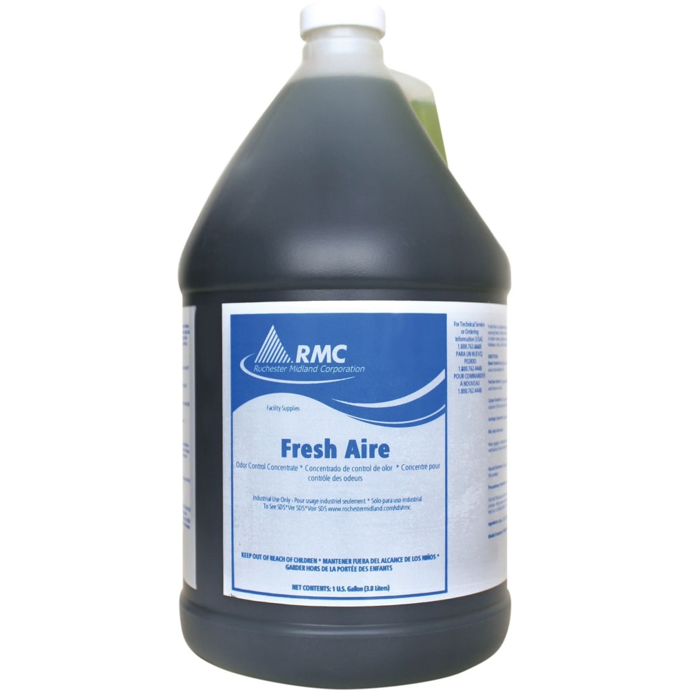 RMC Fresh Aire Deodorant Concentrate - Concentrate - 128 fl oz (4 quart) - Freshmint Scent - Pleasant Scent - Green - 4 / Carton