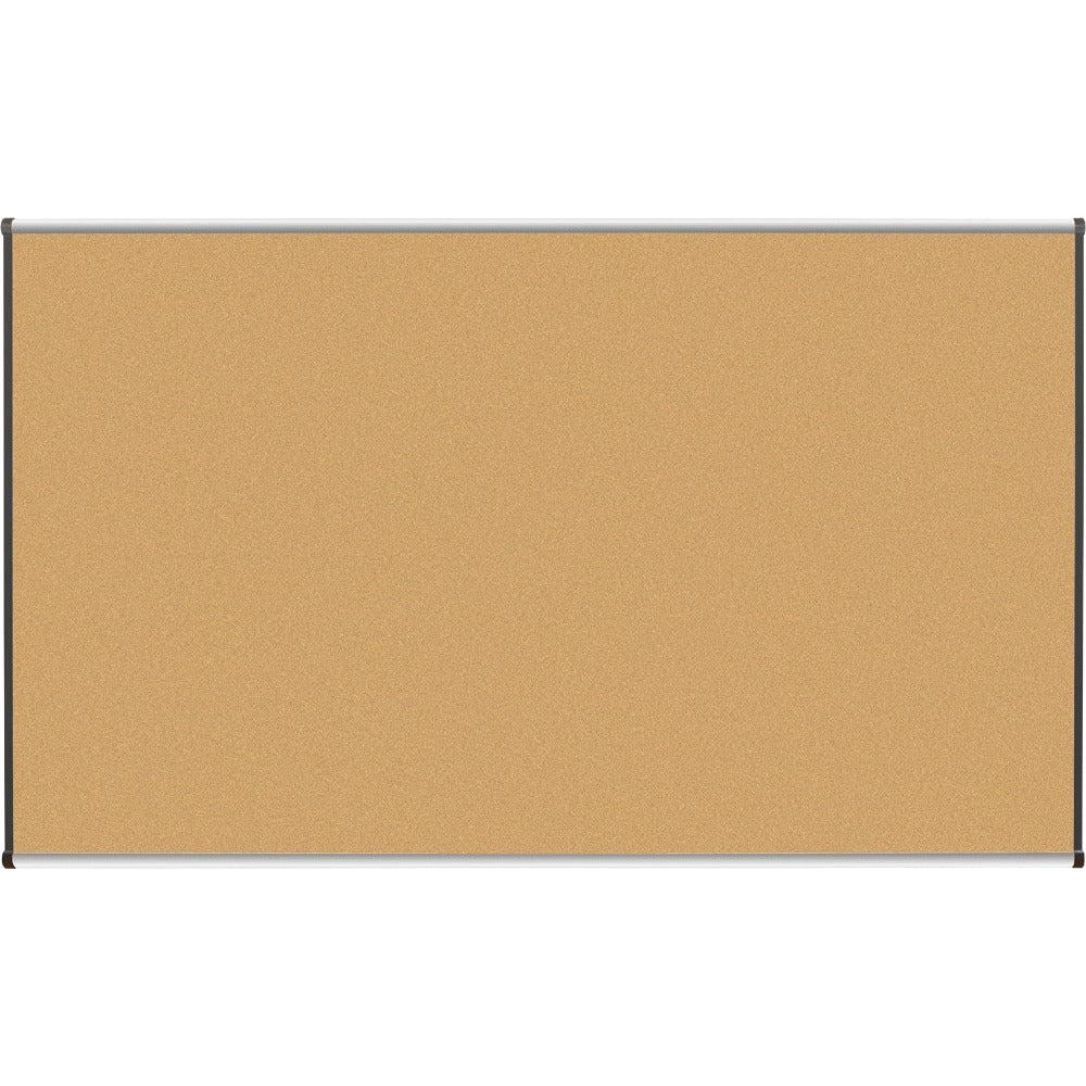 Lorell Cork Board, 72in x 48in, Aluminum Frame With Silver/Black Finish