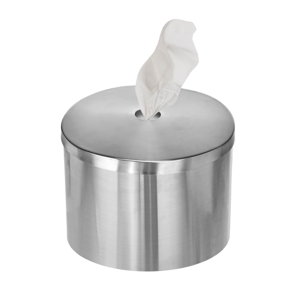 Gritt Commercial Stainless Steel Wall Mount Gym Wet Wipe Dispenser, Brushed Silver