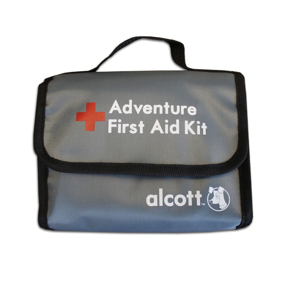 Alcott Explorer Adventure First Aid Kit, Gray, Set Of 46 Pieces