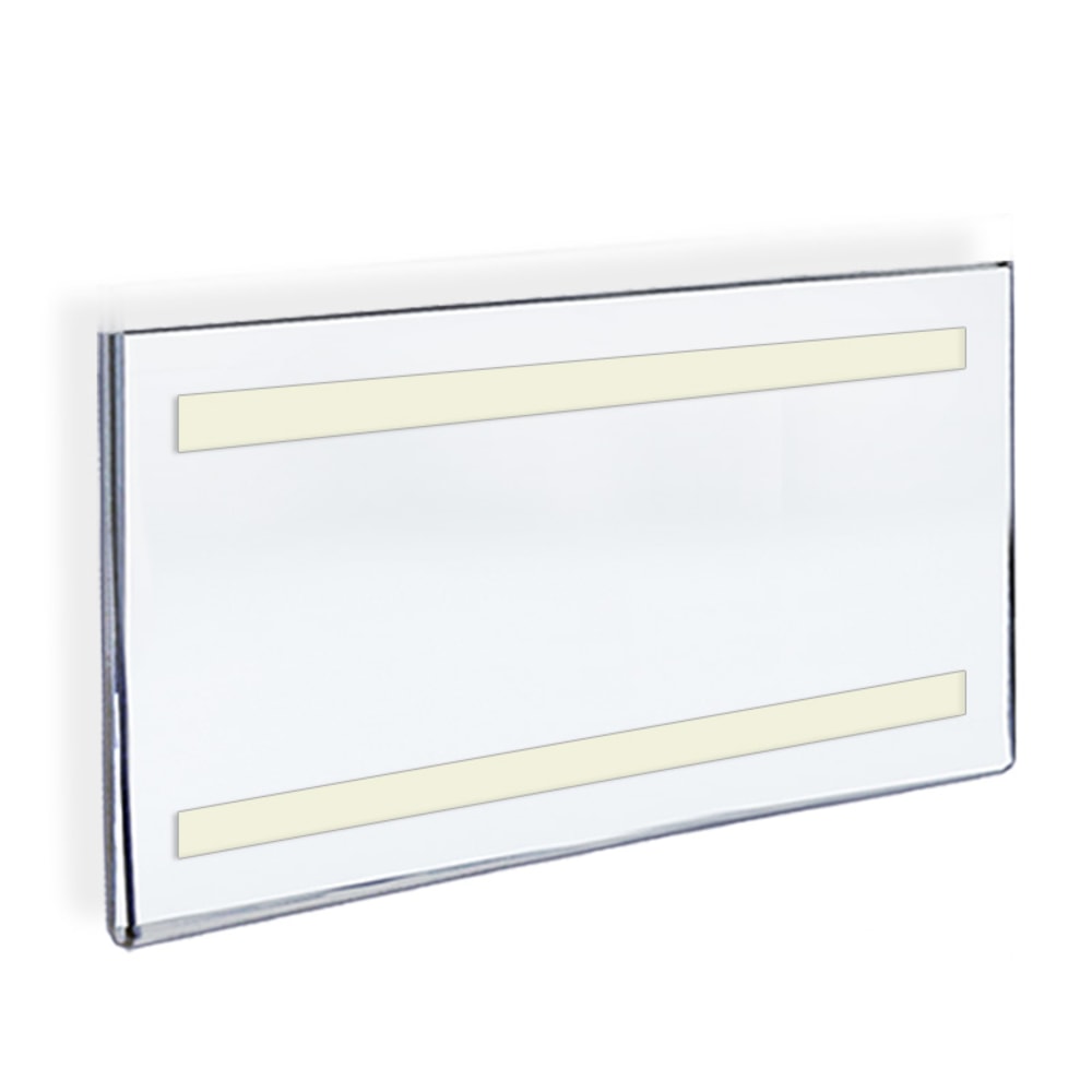 Azar Displays Acrylic Sign Holders With Adhesive Tape, 11in x 17in, Clear, Pack Of 10