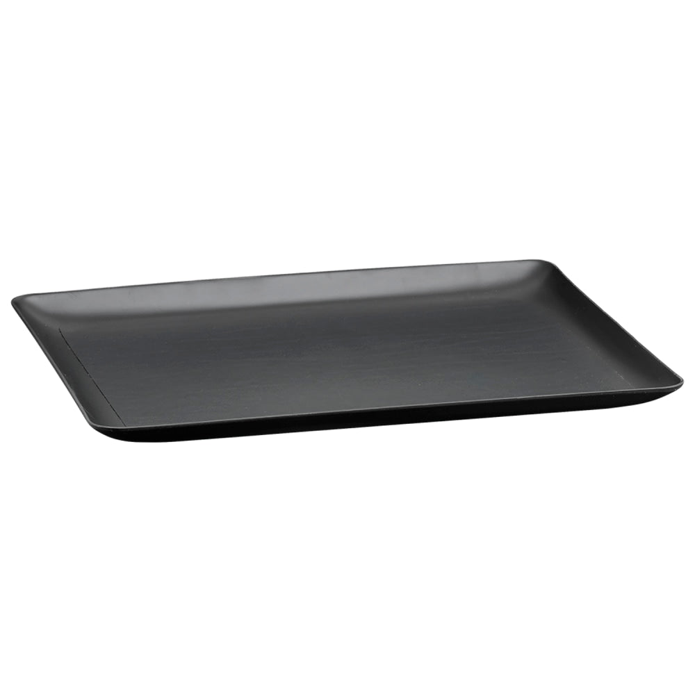 Erwyn Products Core Laminated Leatherette Trays, 11in x 13in, Black, Total Qty 24