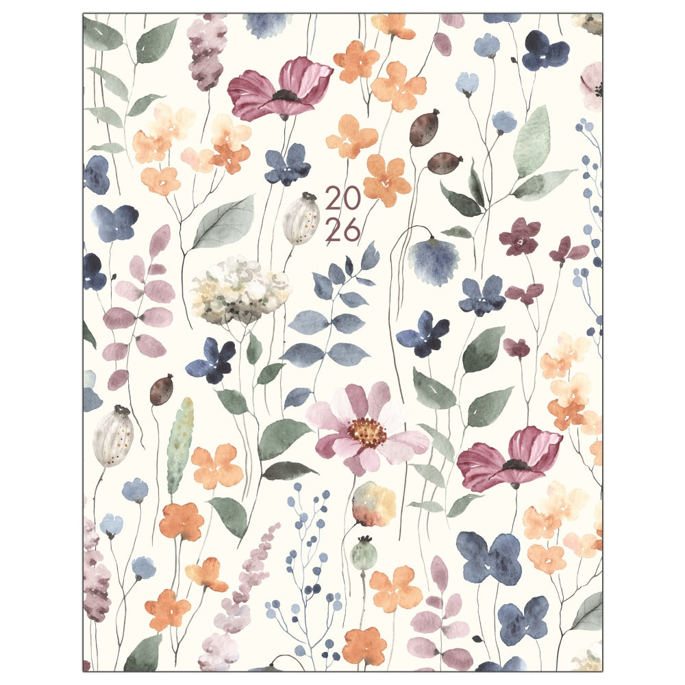 2026 Willow Creek Press Monthly Booklet Planner, 7-1/2in x 9-1/2in, Garden Botanical, January To December, 57841