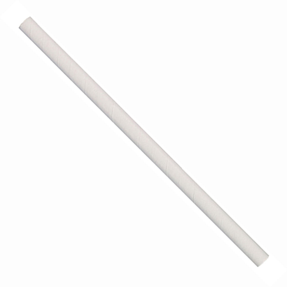 Hoffmaster Paper Straws, Giant, 8-1/2in, White, Pack Of 1,500 Straws