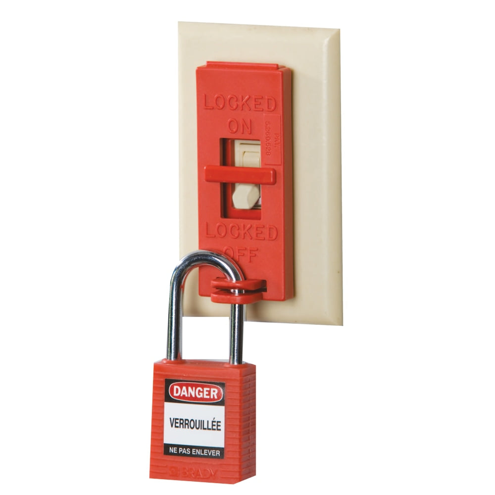 Wall Switch Lock Box, Red