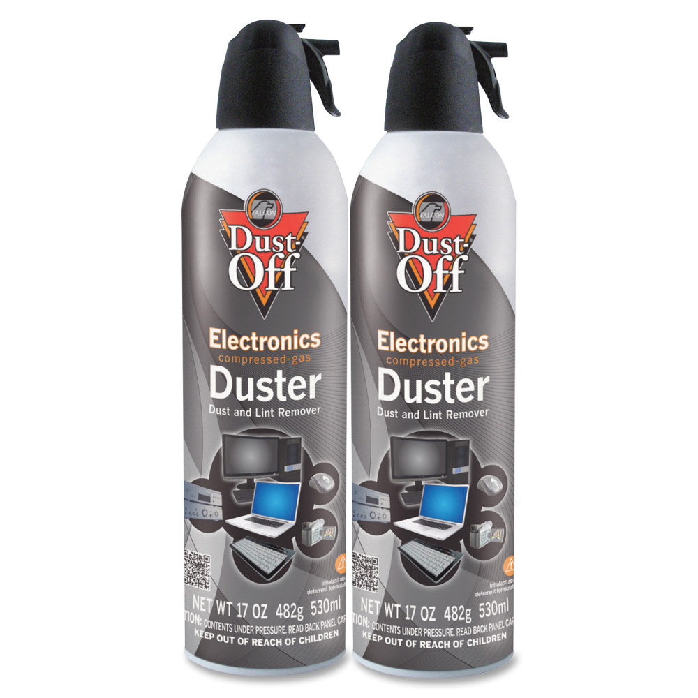 Falcon Dust-Off Electronics Duster, 17 Oz, Pack Of 2