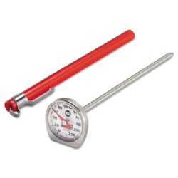 Rubbermaid Commercial Dishwasher-Safe Industrial-Grade Analog Pocket Thermometer, 0F to 220F