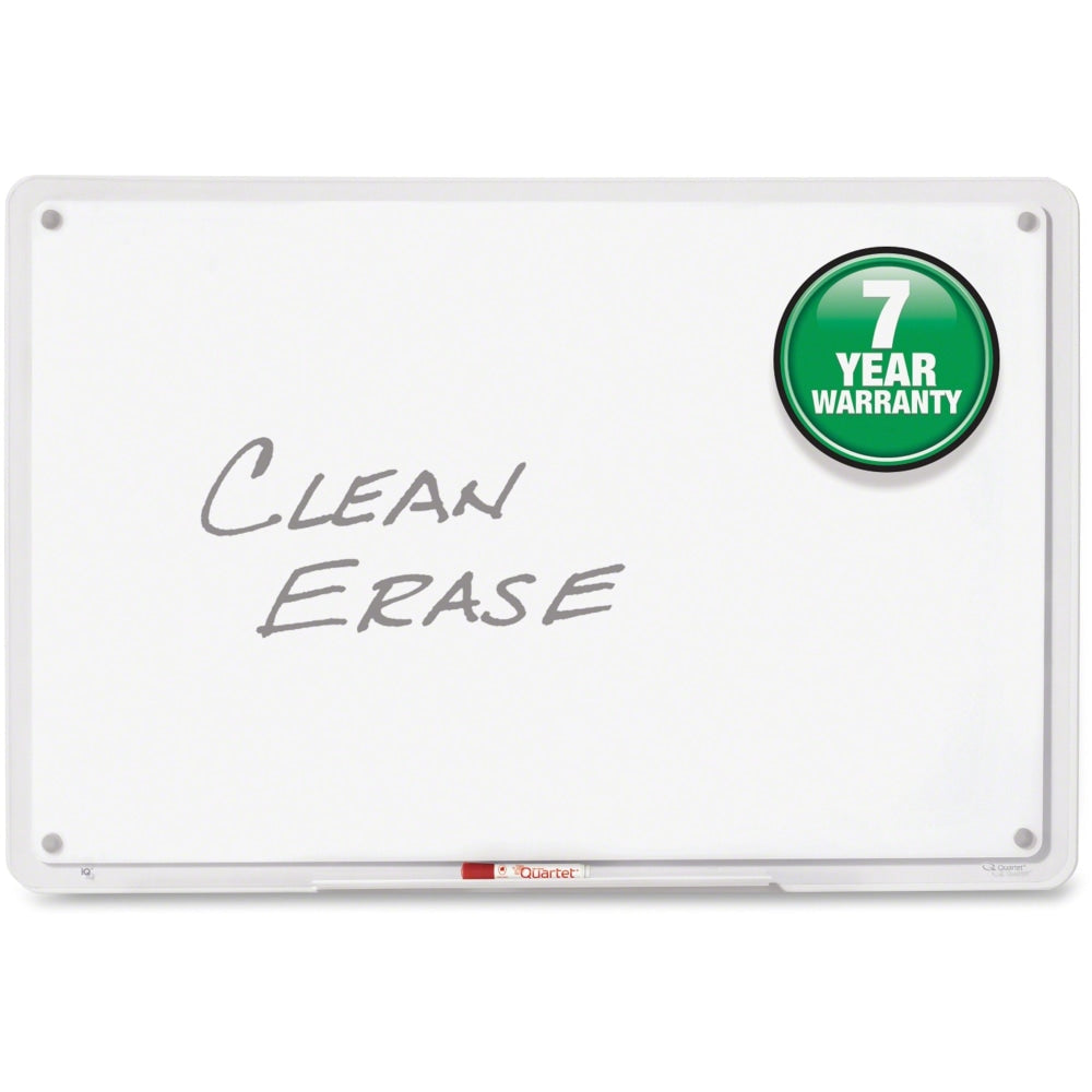 Quartet Total Erase iQ Unframed Dry-Erase Whiteboard, 36in x 23in, Translucent