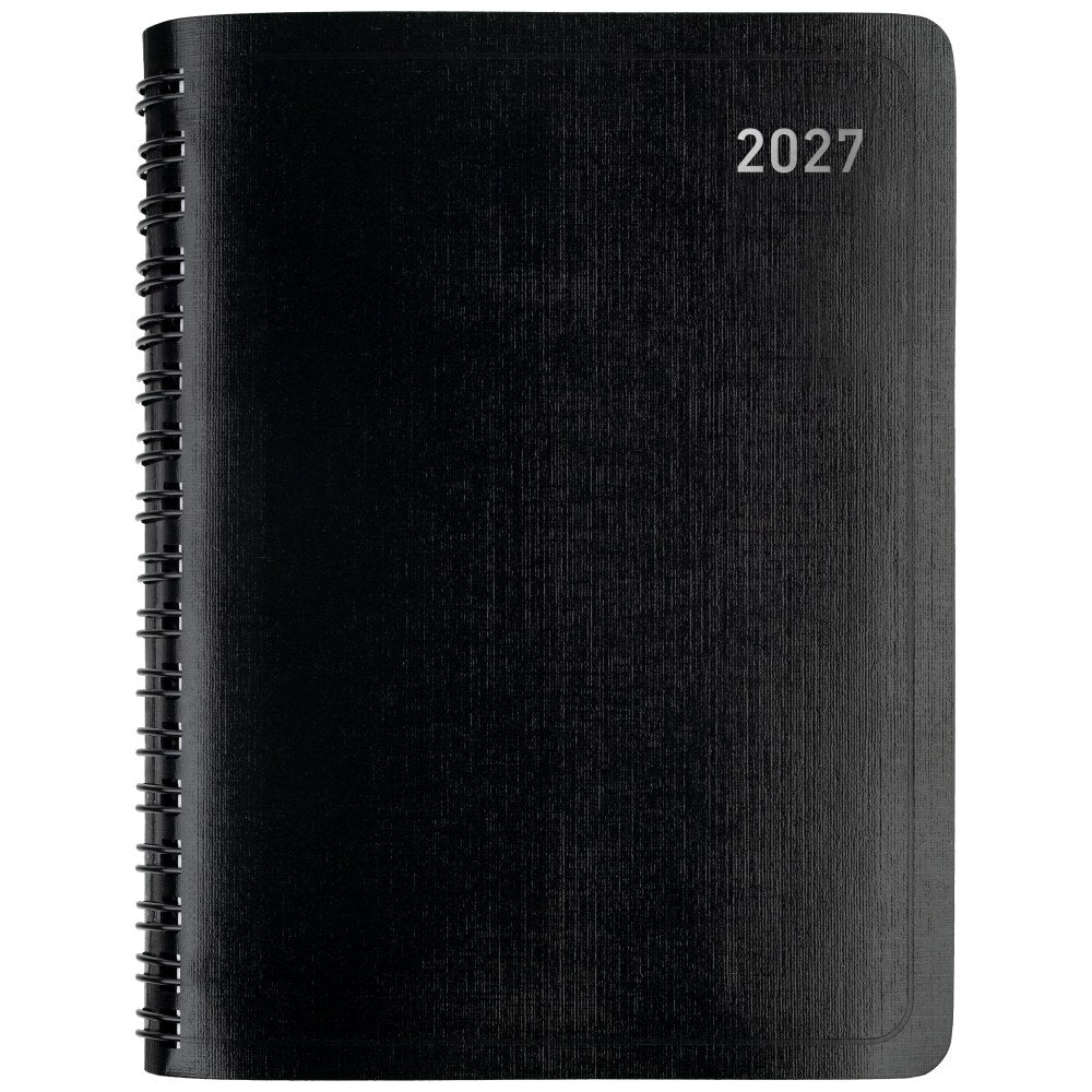 Office Depot Brand Weekly Monthly Planner, 4in x 6in, Black, January 2027 to December 2027, OD71150027