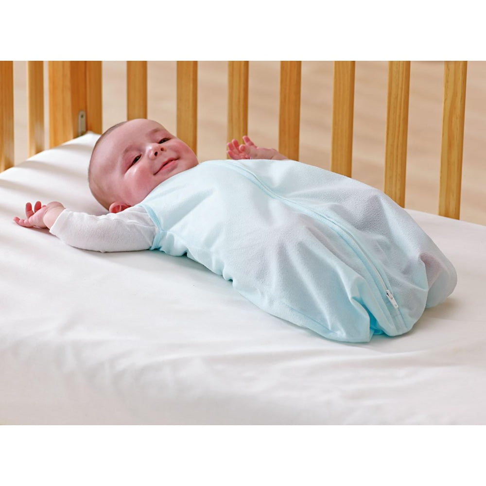 Medline Infant Sleeveless Sleeper, 0 - 6 Months, Blue