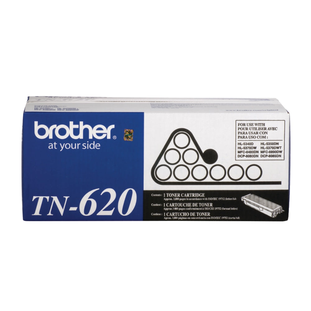 Brother TN-620 Black Toner Cartridge, TN-620BK