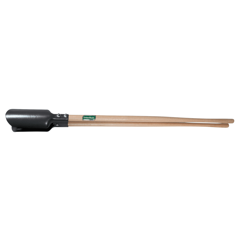 Union Tools Atlas Post Hole Digger with Straight Wood Handles, 5 1/2in Point Spread