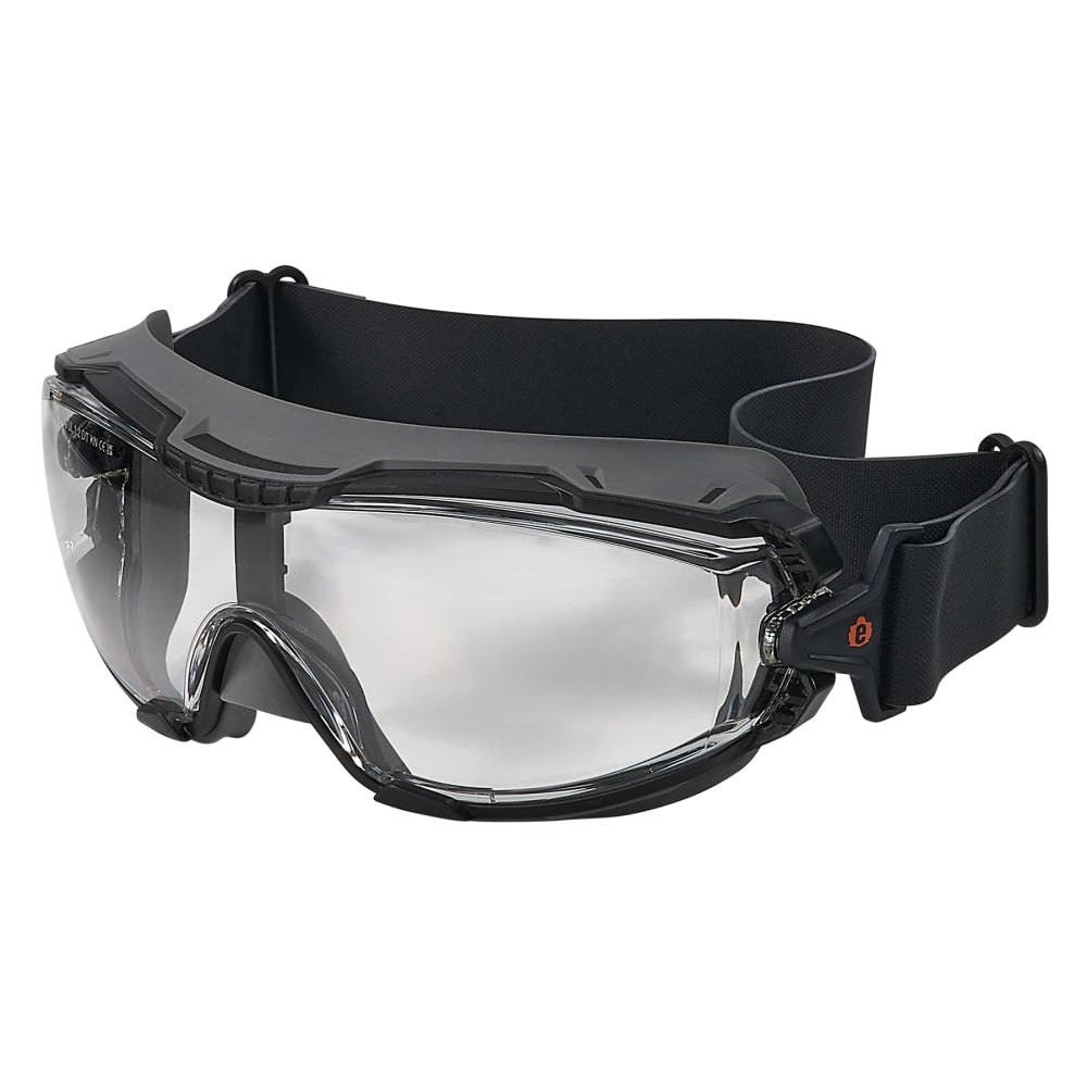 Ergodyne Skullerz ARKYN-NEO Safety Goggles With Neoprene Strap, Black Frame/Clear Lens