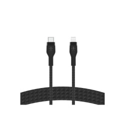 Belkin BoostCharge Pro Flex Braided USB-C To Lightning Cable, 2M/6.6ft, Black