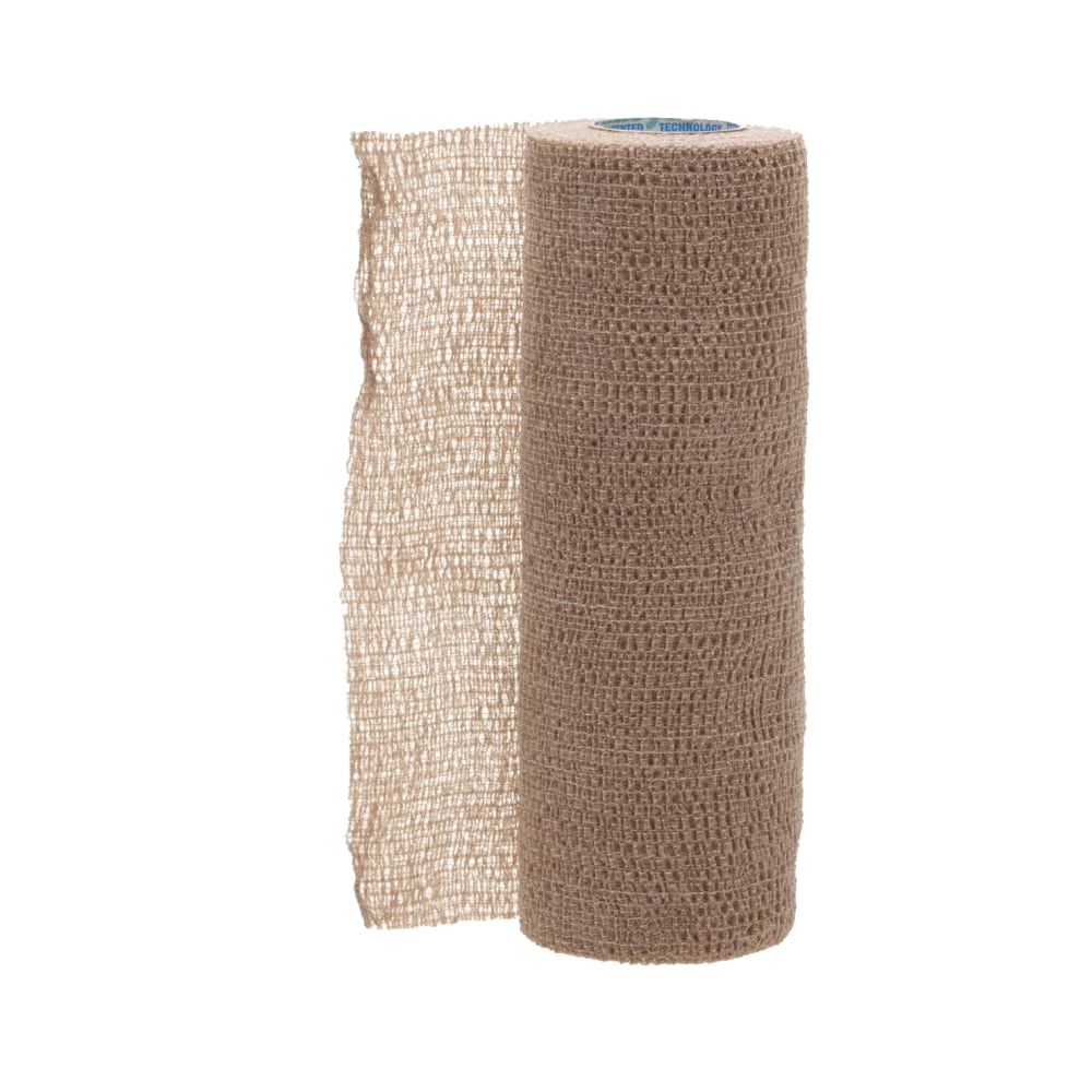 Medline CoFlex Sterile Latex Bandages, 6in x 5 Yd., Tan, Pack Of 20