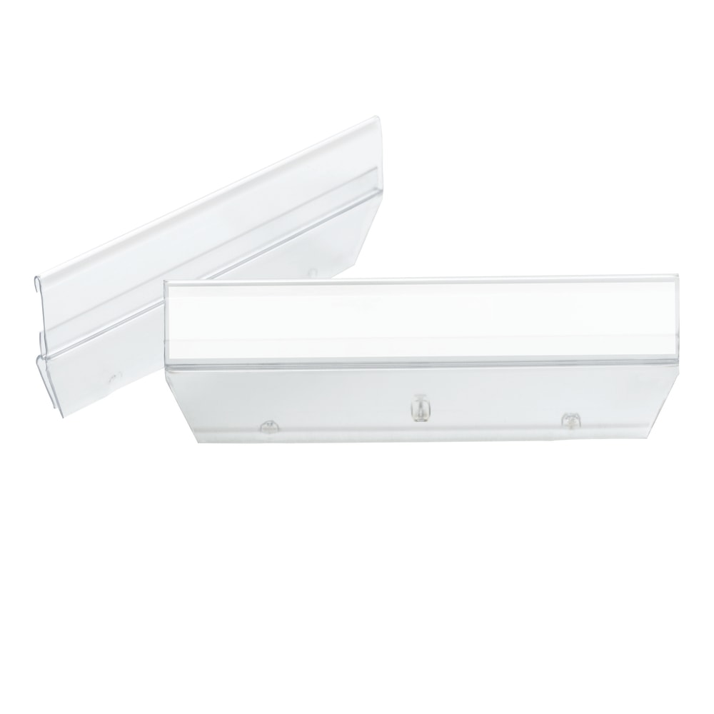 Smead Easy Slide Tabs, 3 1/2in x 1/2in, Clear, Pack Of 18