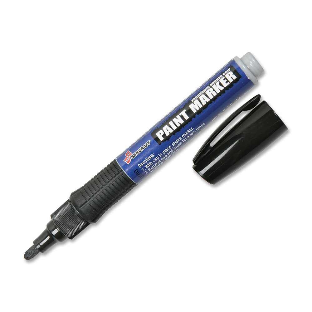 SKM Super Met-Al Paint Markers, 6/Pack (AbilityOne 7520-01-588-9099)