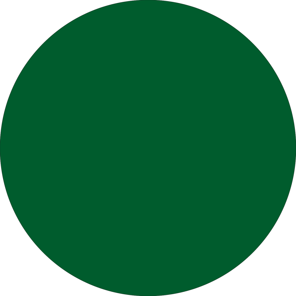Tape Logic Removable Round Color Inventory Labels, DL610D, 3/4in, Green, Pack Of 500