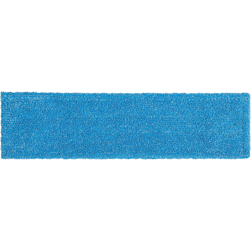 Rubbermaid Commercial Adaptable Microfiber Flat Mop Pad, 19-1/2in x 5-1/2in, Blue, 1 Each