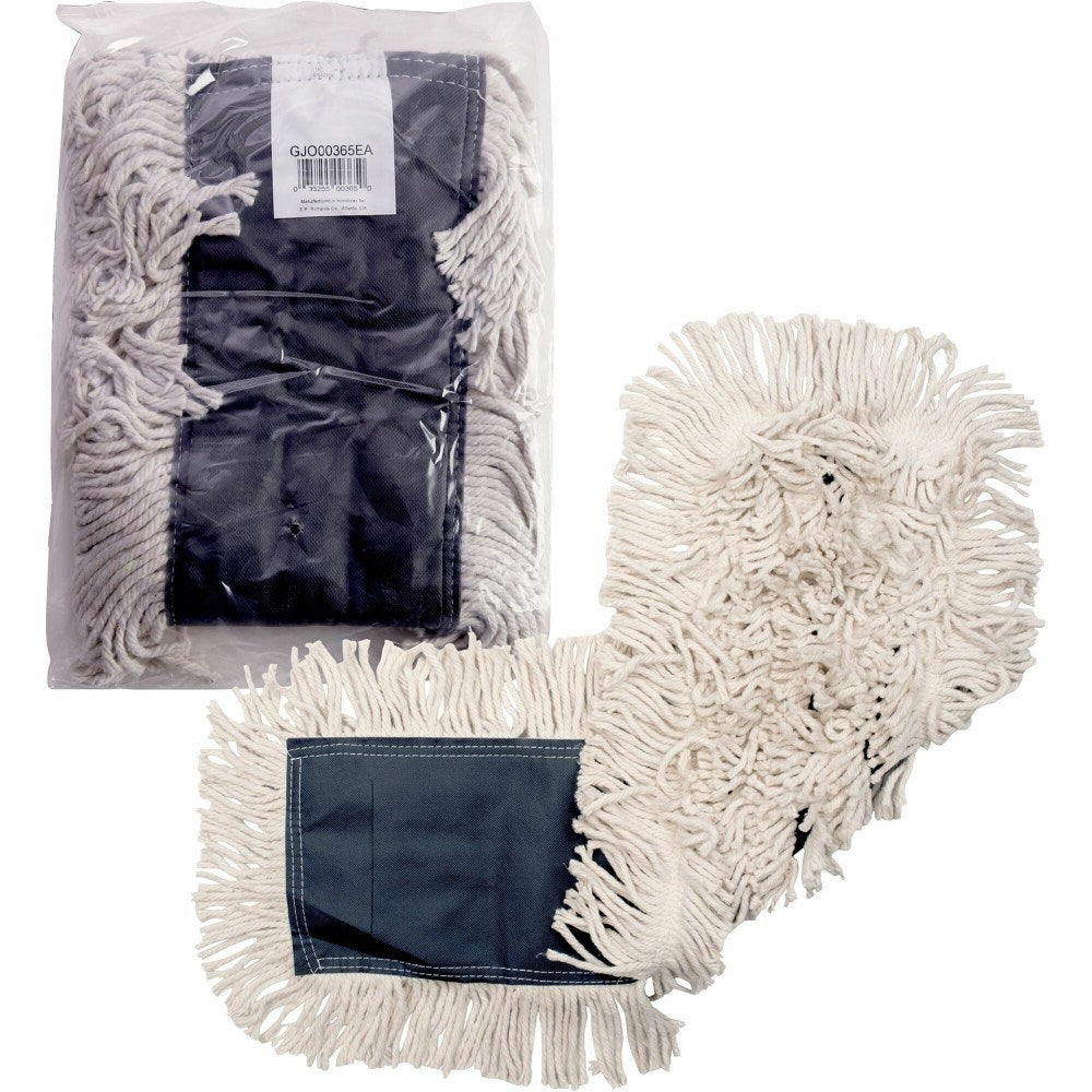 Genuine Joe Disposable Dust Mop Refill - 5inx 36in - Disposable, 4-ply, Looped Ends, Quick Drying, Fray Resistant, Durable, Absorbent,  - 00365