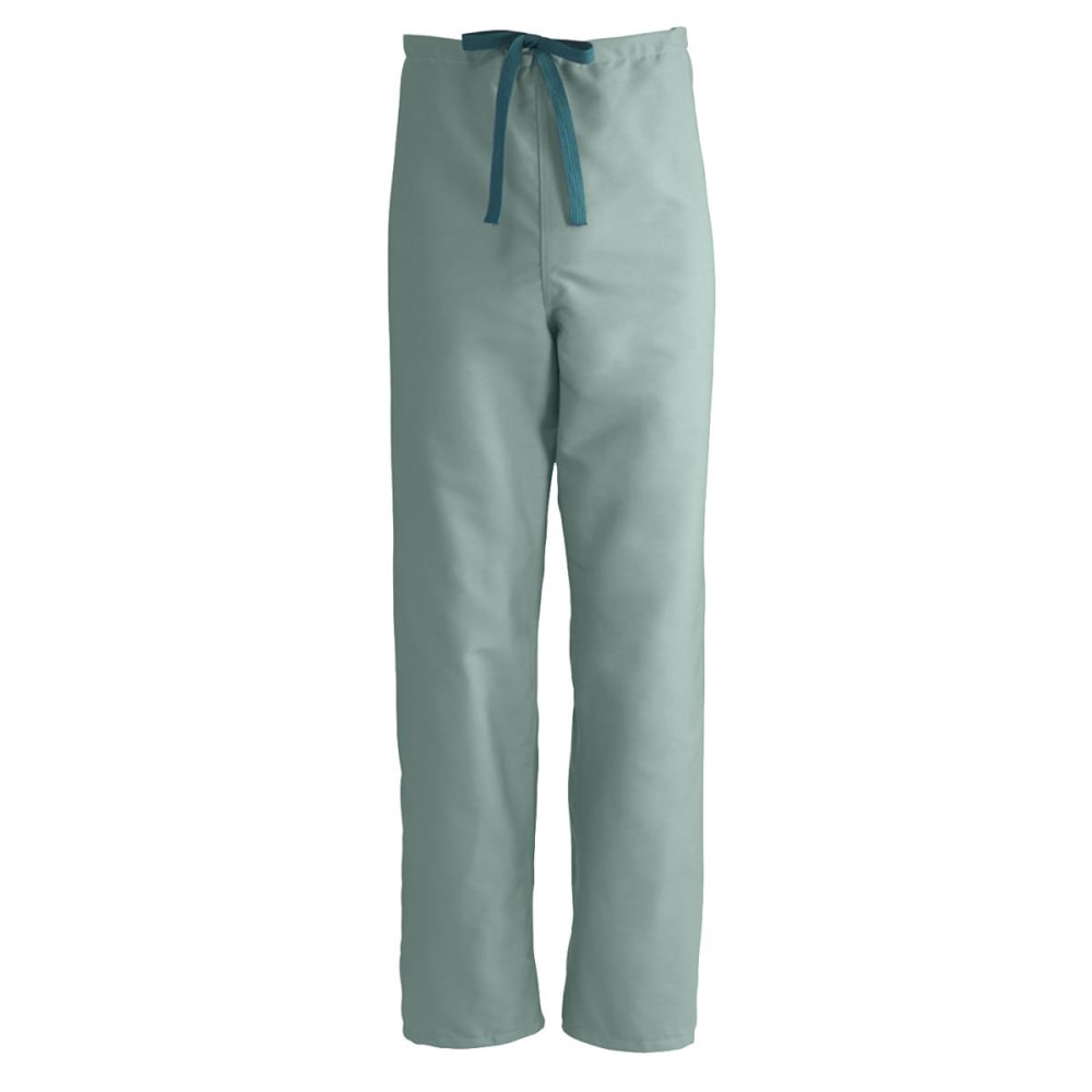 Medline ComfortEase Unisex Reversible Drawstring Pants, X-Small, Seaspray
