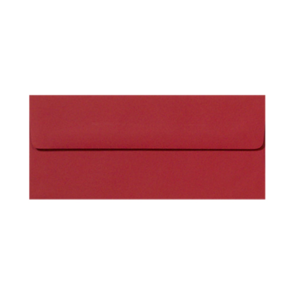 LUX #10 Envelopes, Peel & Press Closure, Ruby Red, Pack Of 1,000