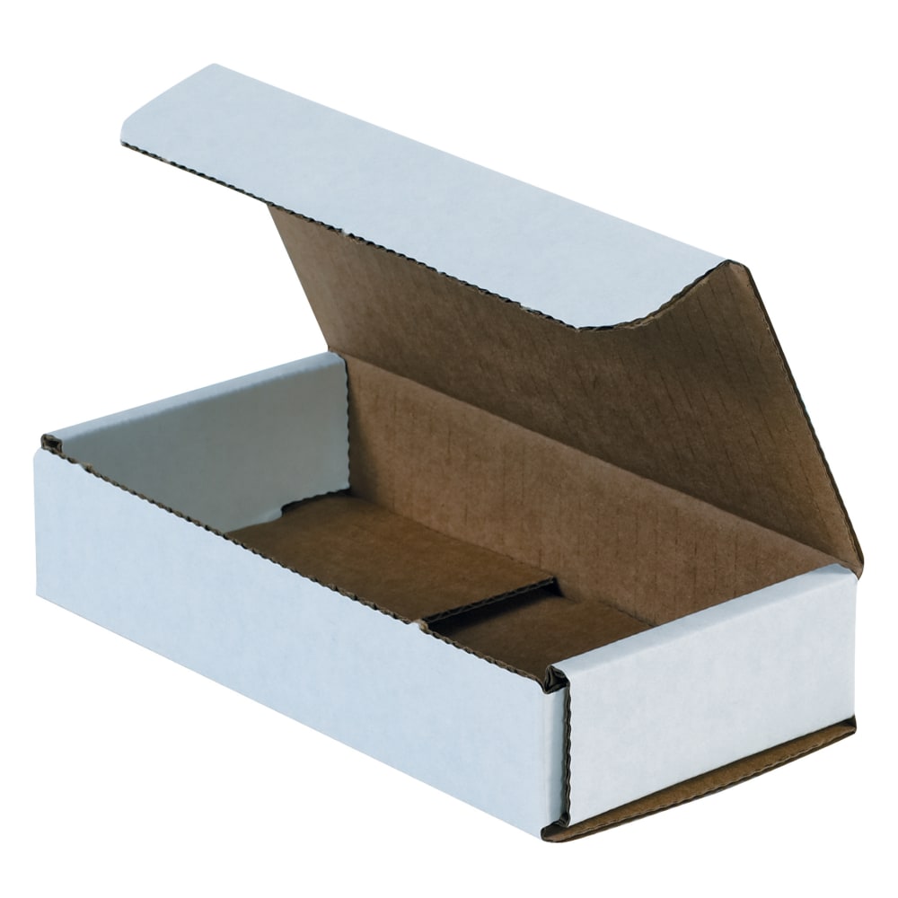 Partners Brand 10in Corrugated Mailers, 2inH x 6inW x 10inD, White, Pack Of 50