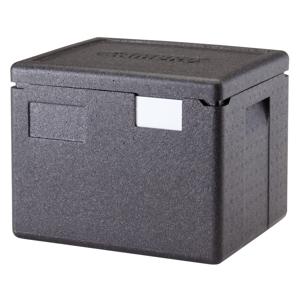 Cambro Cam GoBox Half-Size Top Loading Food Transporter, 12-7/16inH x 13inW x 15-7/16inD, Black