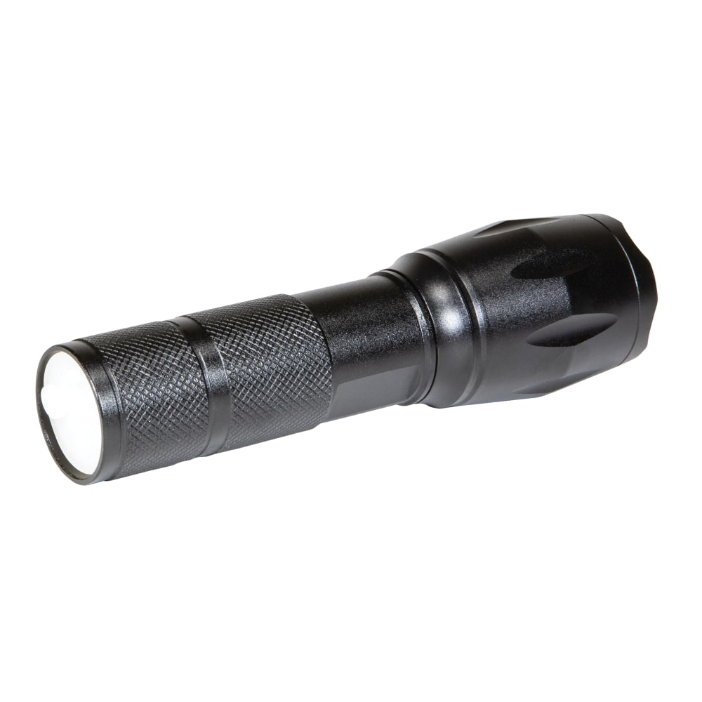 Dorcy 2W Ultra HD LED Rechargeable Flashlight with Power Bank, 1-15/16inH x 1-1/2inW x 5-3/16inD, Black