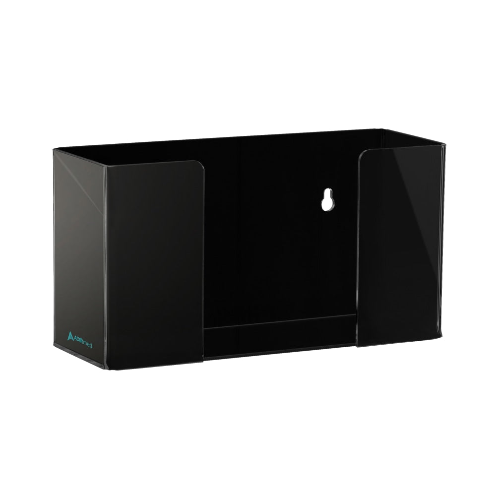 Alpine AdirMed Single Box Capacity Acrylic Glove Dispenser, 5-3/16inH x 10-1/4inW x 3-1/2inD, Black