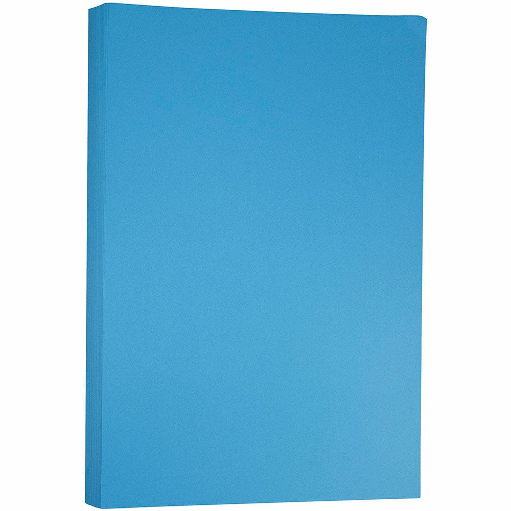 JAM Paper Ledger Matte Paper, Celestial Blue, Ledger (11in x 17in), 100 Sheets Per Pack, 24 Lb, 30% Recycled
