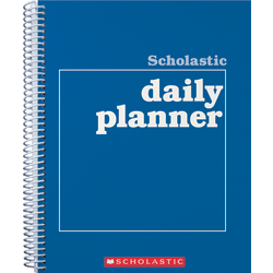 Scholastic Undated Daily Planner, 8 1/2in x 11in, Blue