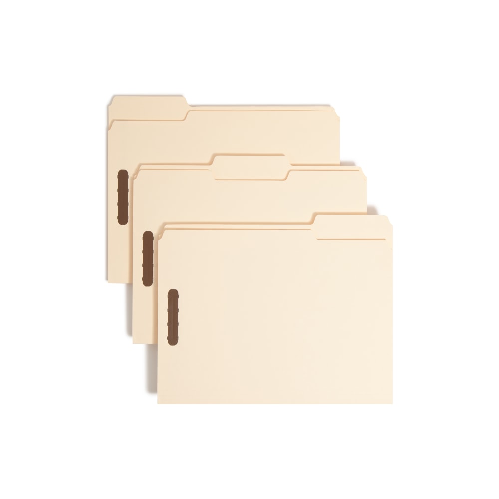 Smead Heavyweight Manila Fastener Folders, Letter Size, Pack Of 50