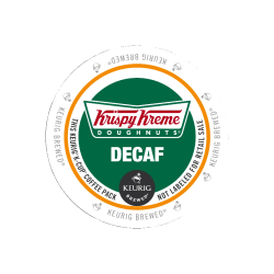 Krispy Kreme Doughnuts Single-Serve Coffee K-Cup Pods, Decaffeinated, Carton Of 24