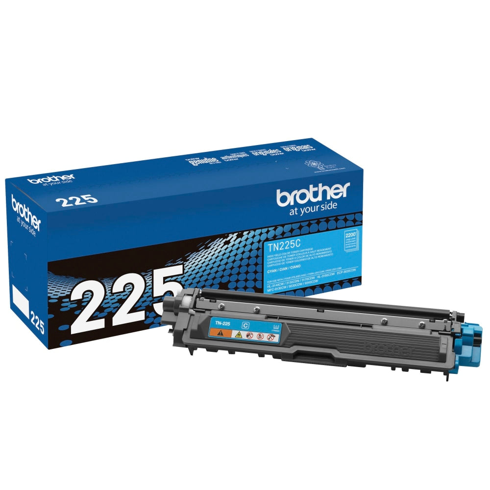 Brother TN-225 Cyan High Yield Toner Cartridge, TN-225C