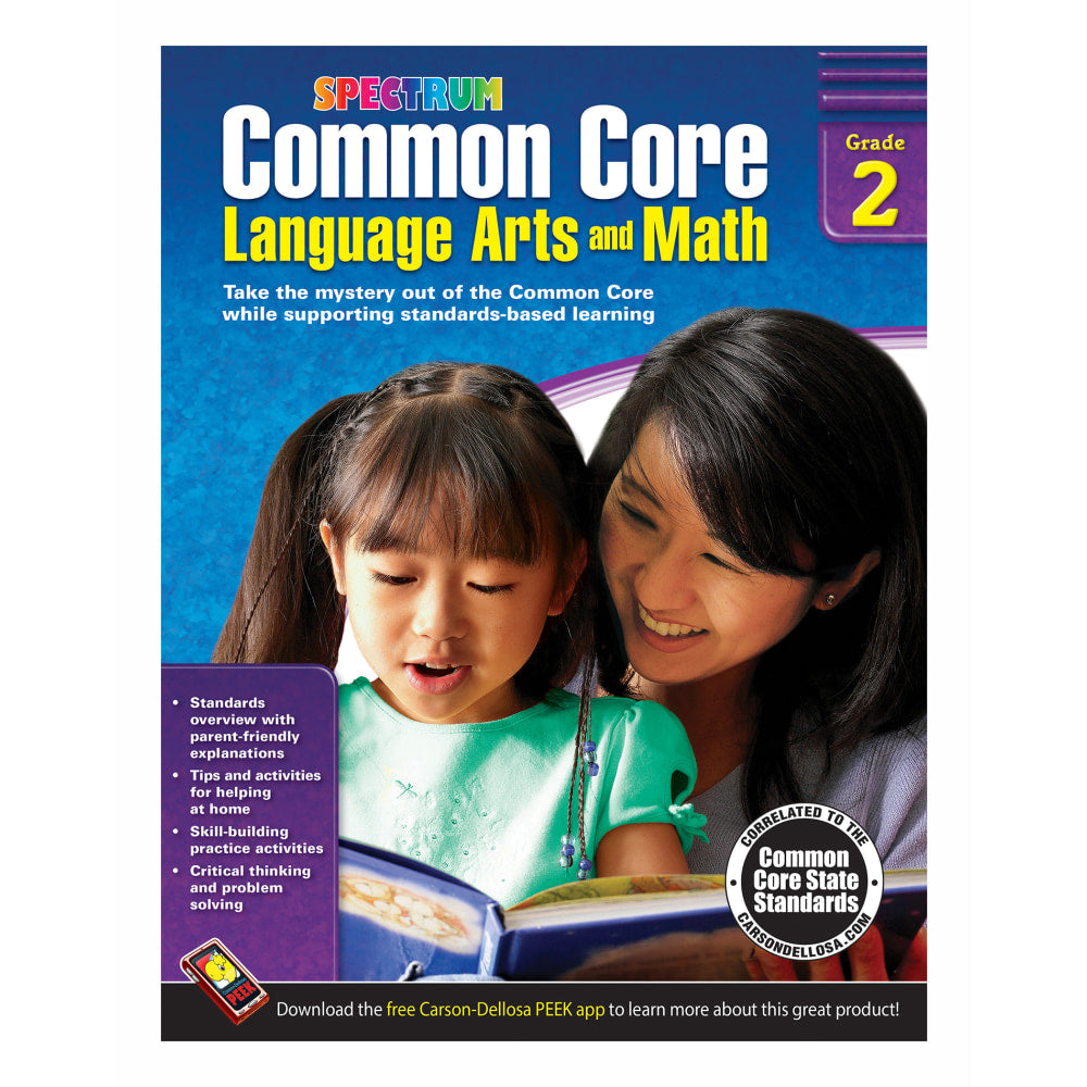 Spectrum Common Core Language Arts And Math, Grade 2