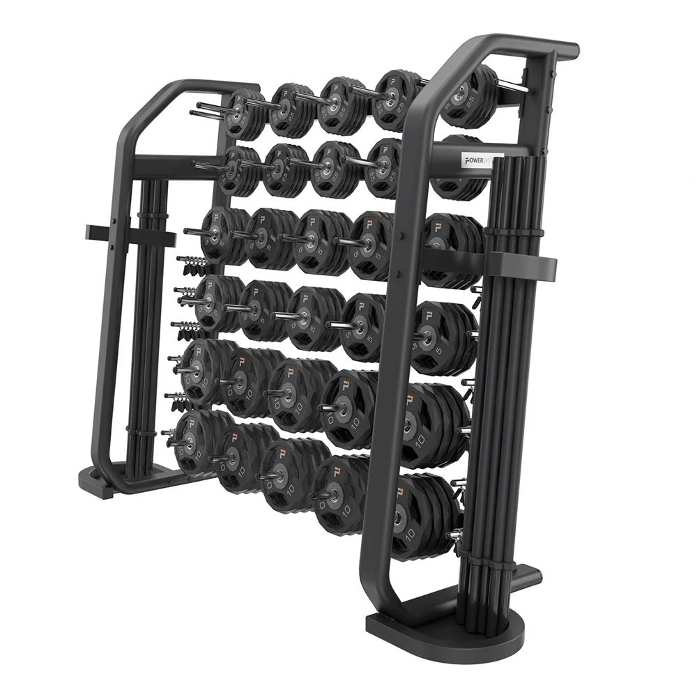 Power Systems Denali Series Cardio Pump Storage Rack with 30 Sets, Black, Total Qty 1
