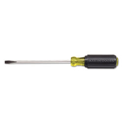 Klein Tools 1/4in Cabinet Tip Heavy Duty Round Shank Screwdriver, 4in