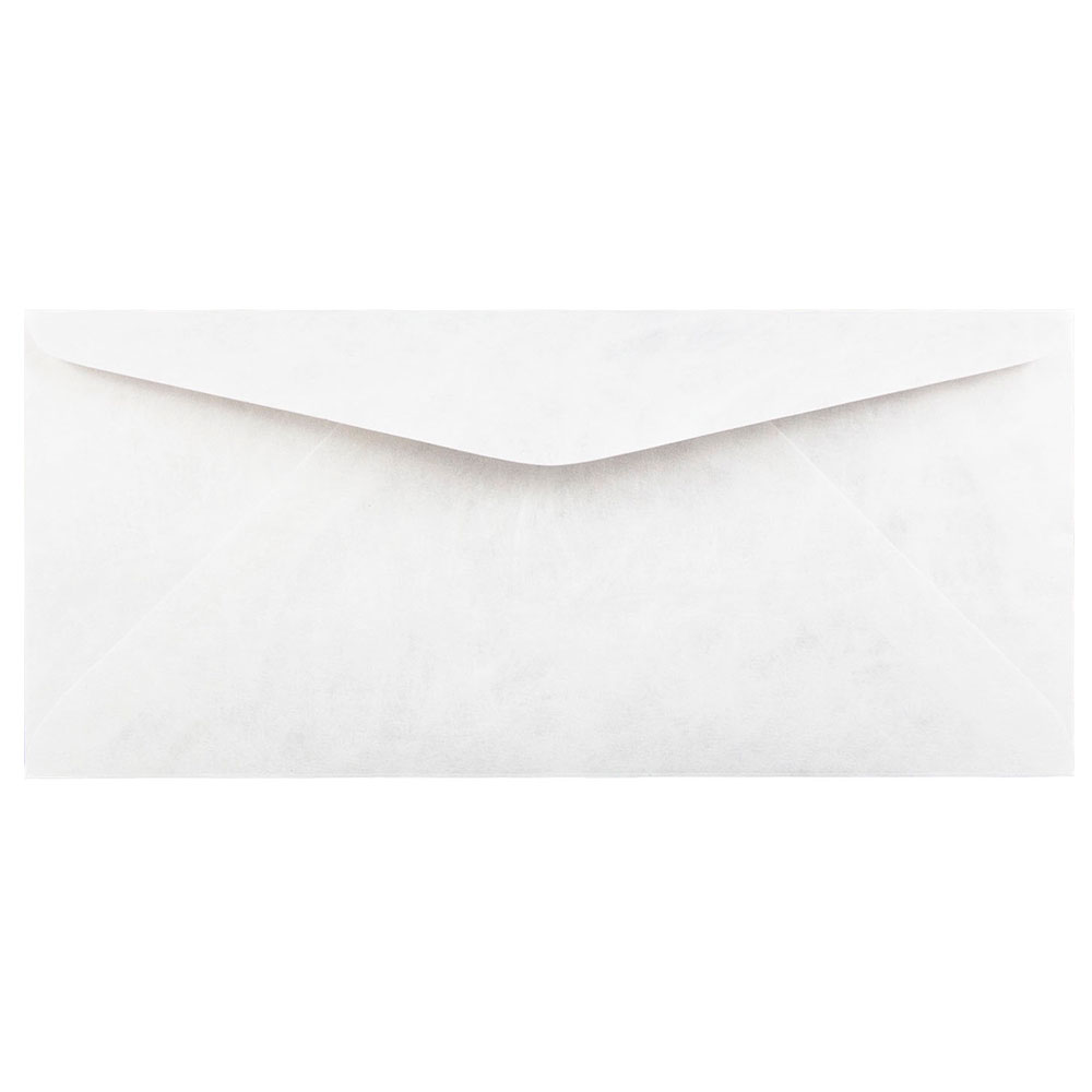 JAM Paper #9 Tyvek Envelopes, Gummed Closure, White, Pack Of 50